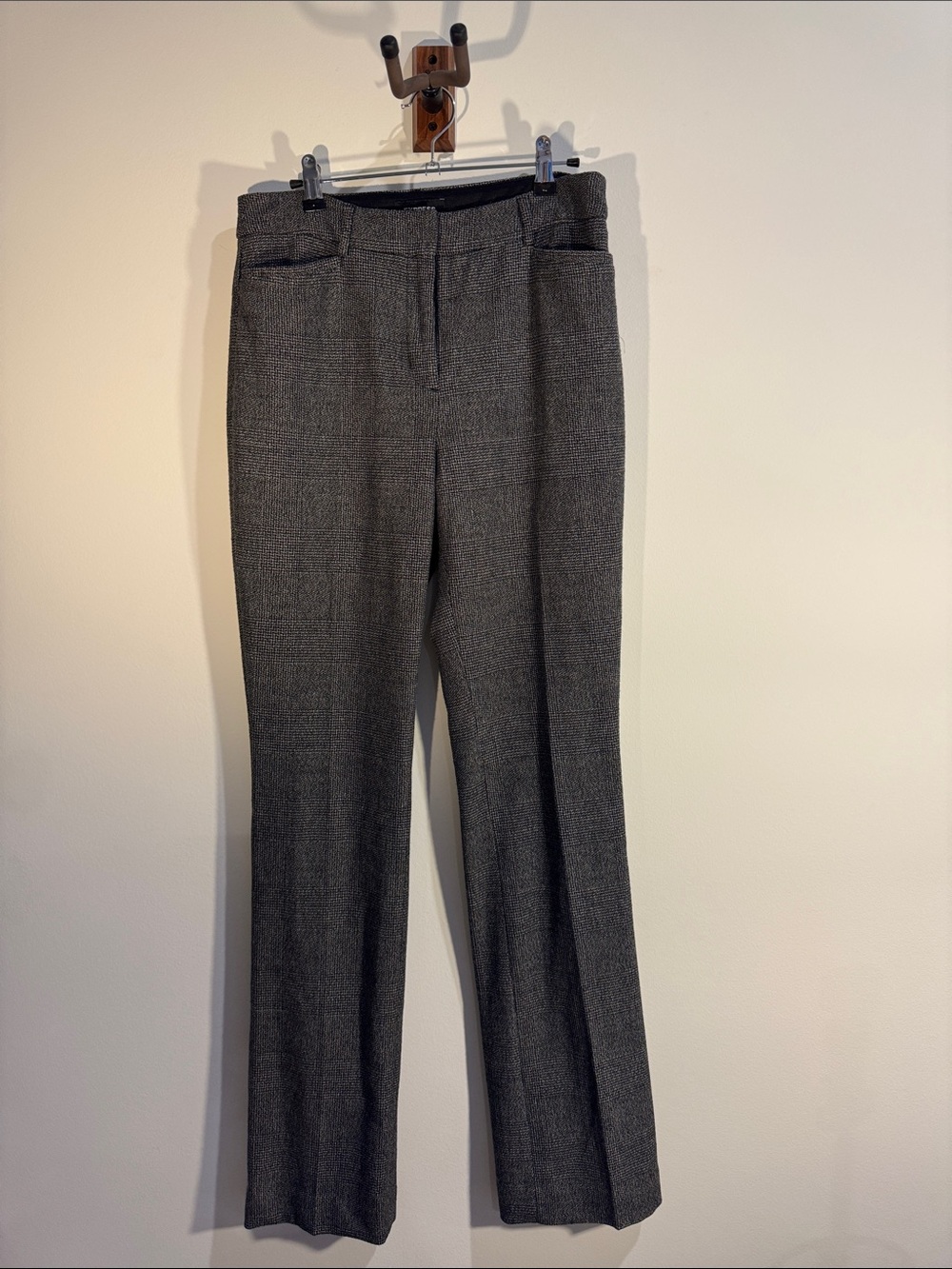 Express Women's Dark Gray Tweed Dress Trousers